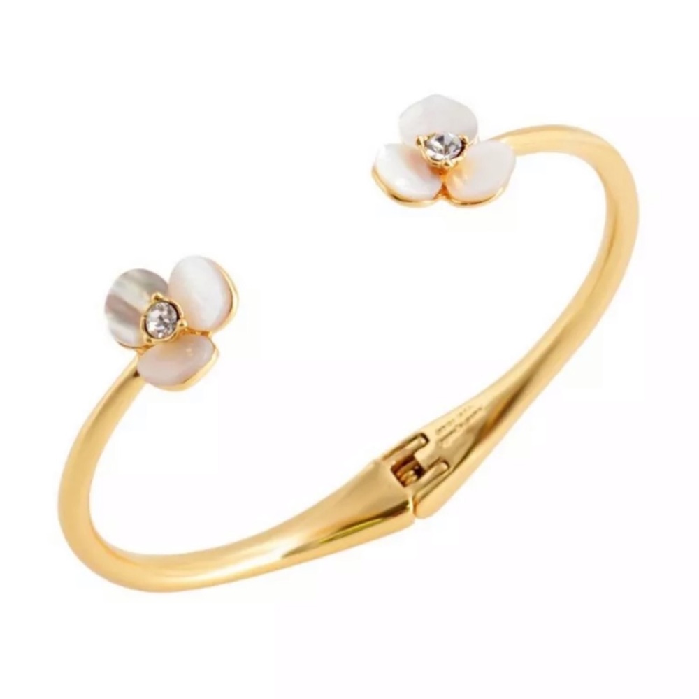 KATE SPADE • Disco Pansy Cuff Bracelet - Picture 5 of 6